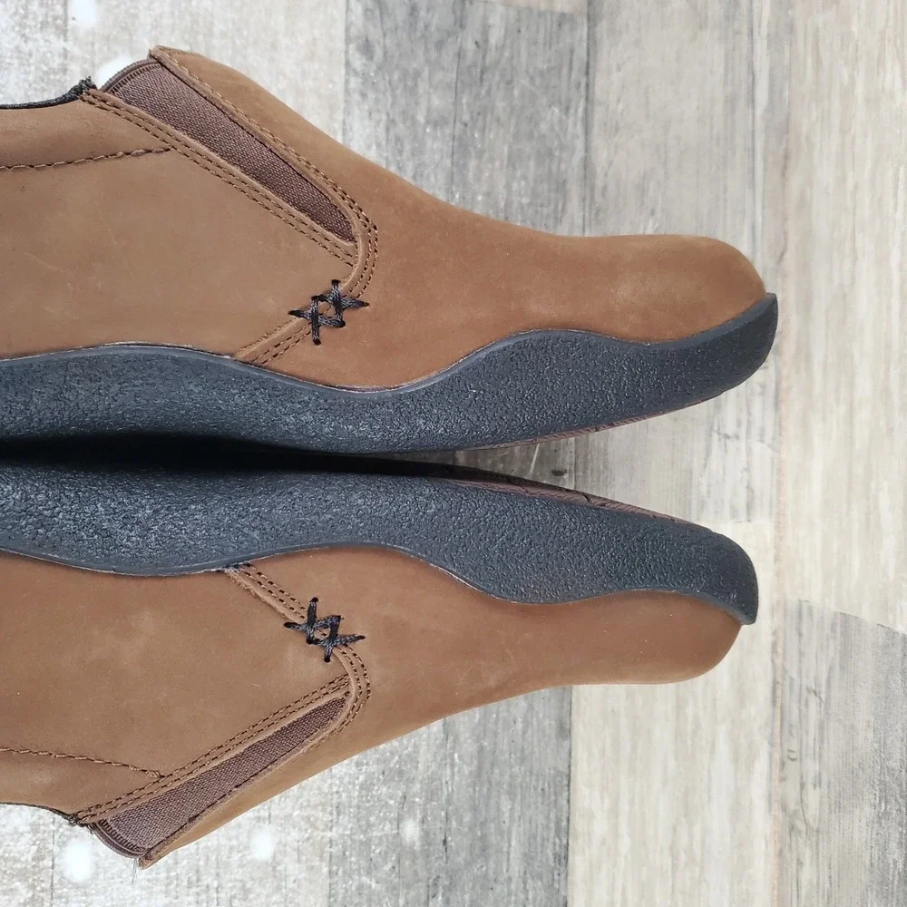 Kuru Kivi Mens Shoes Sz 7.5 M Chestnut Brown Leather Slip On Low Top Sneakers